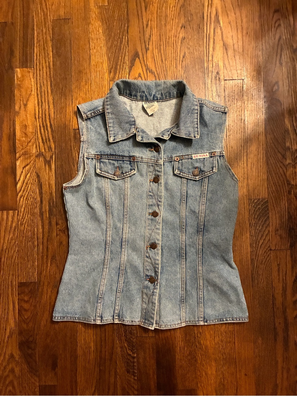 Vintage eunina jean vest size women’s medium